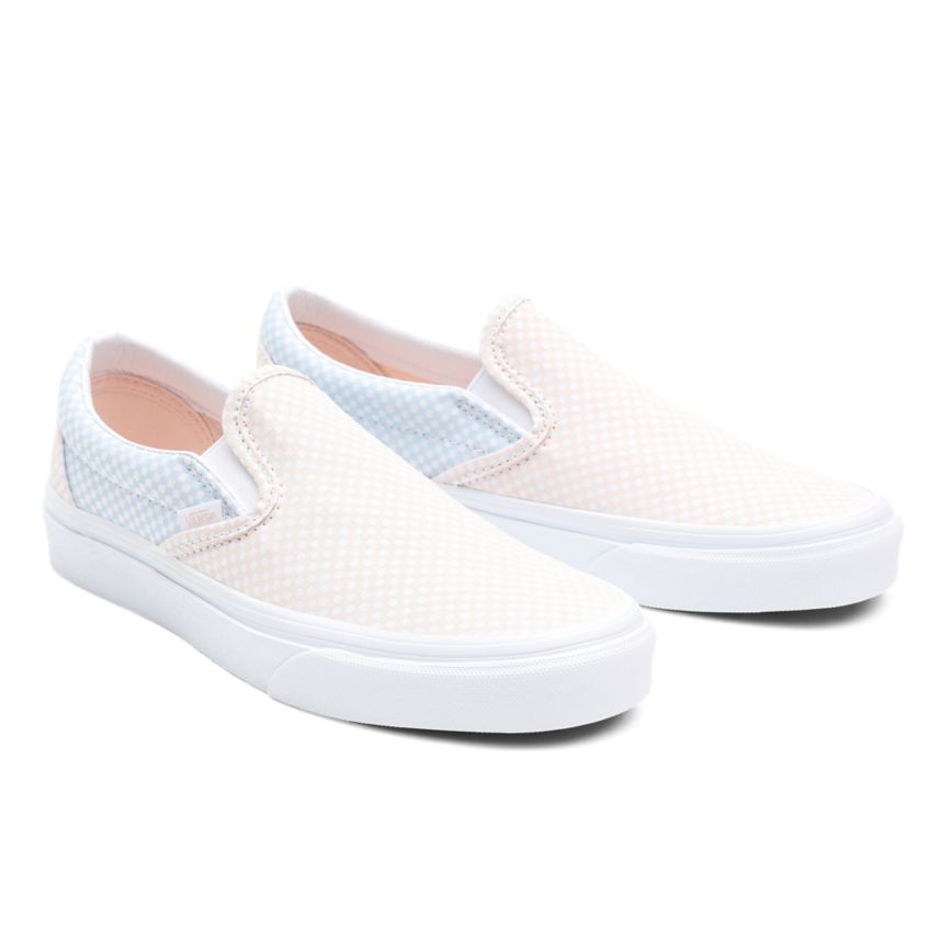 Vans Pastel Checkerboard κλασικα Slip-On παπούτσια ασπρα | VN856G1OI65