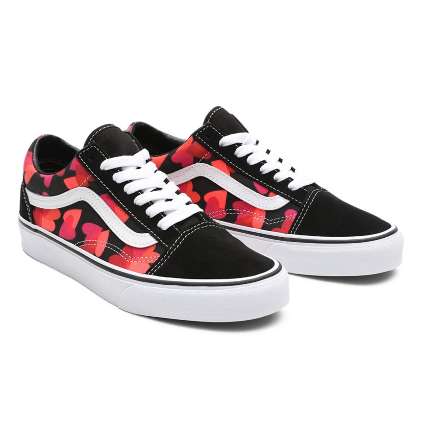 Vans Valentines Hearts Old Skool παπούτσια μαυρα | VN076T9QA17