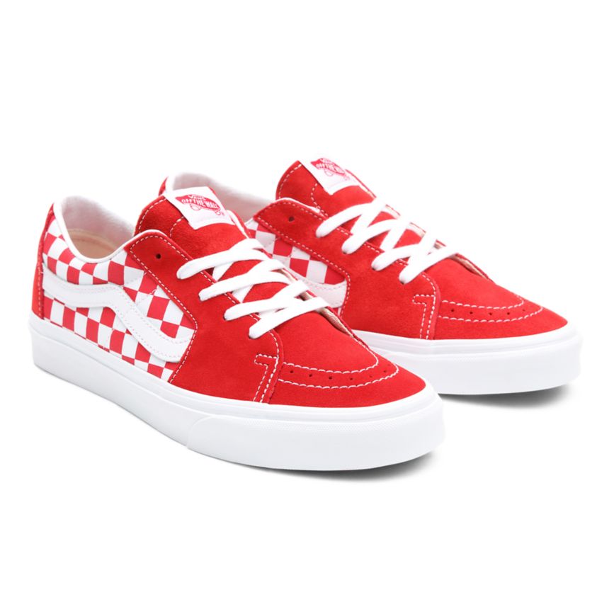 Vans καμβα σουετ SK8-Low παπούτσια κοκκινα | VN032L2BV39