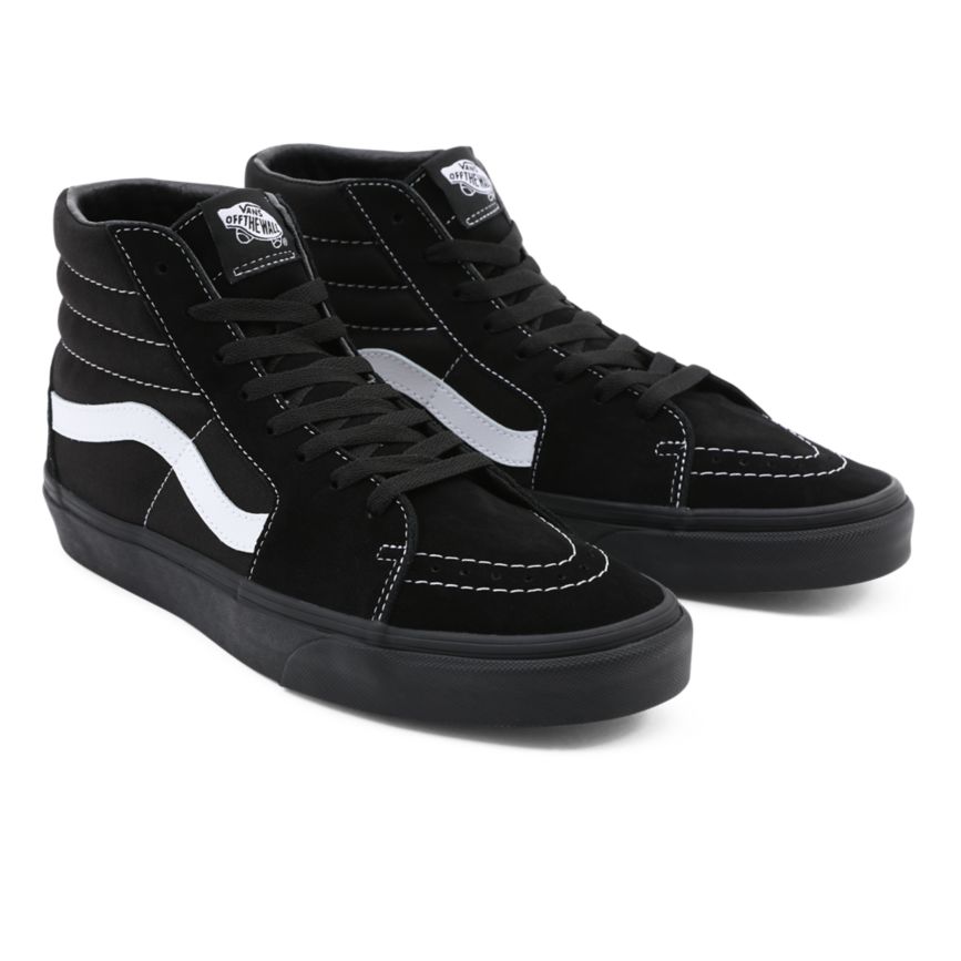 Vans σουετ καμβα Sk8-Hi παπούτσια μαυρα | VN710G7WB05